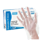 pe gloves large