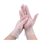 vinyl gloves clear