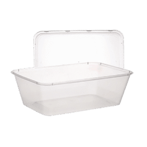 Takeaway Plastic Container+ Lid (Combined Price)