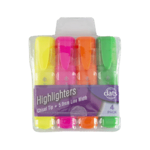 Highlighter 4 pack
