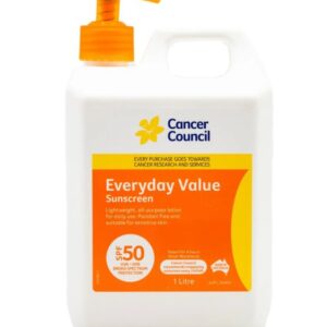 Cancer Council Everyday Value Sunscreen SPF50 – 1L